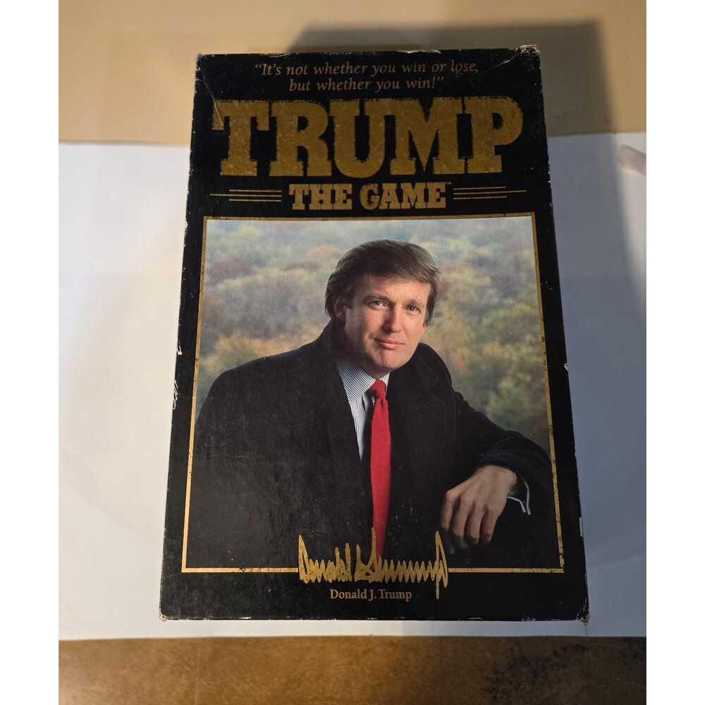 Vintage 1989 Trump The Game Milton Bradley Board Game